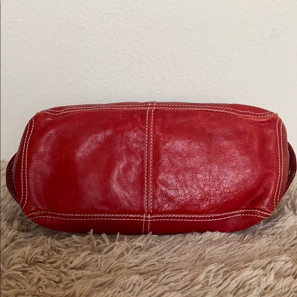 Auth Celine Boogie Red Leather Handbag - Picture 7 of 16